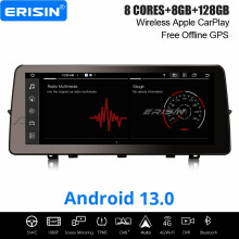 Erisin 12.3" IPS 8-Core Android 13 DAB+ Car Stereo For BMW X1 E84 CIC Satnav CarPlay 8GB+128GB WiFi Android AUTO 4G DSP Idrive