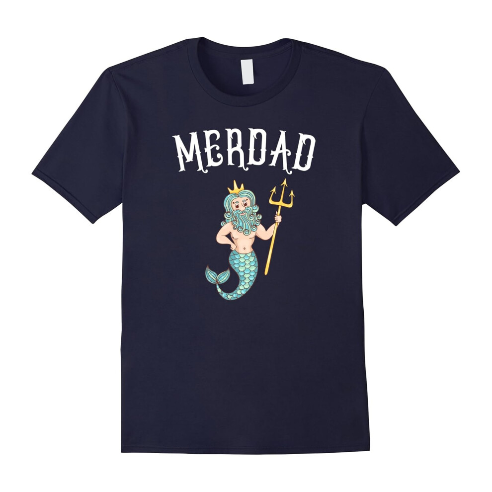 (XXXL) Merdad TShirt Father of A Mermaid Birthday TShirt-Father's Day