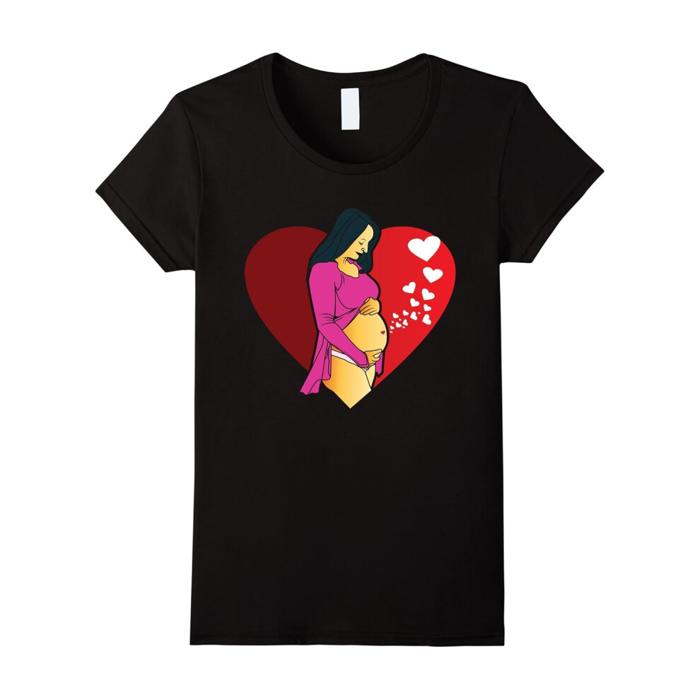 (S) Women's Valentine's Day Gifts for Pregnant Women T-shirt-Father's Day