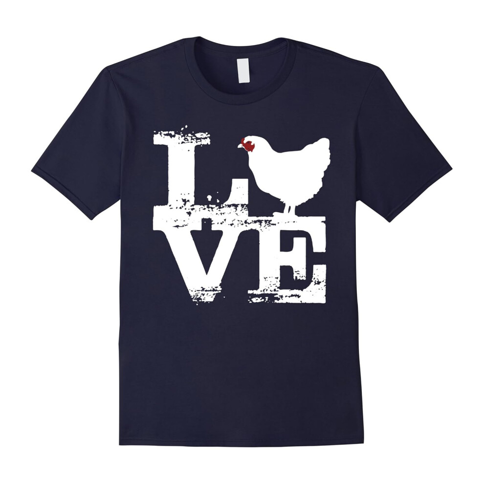 (XL) Chicken Shirt â Love Chicken T-shirt-Father's Day