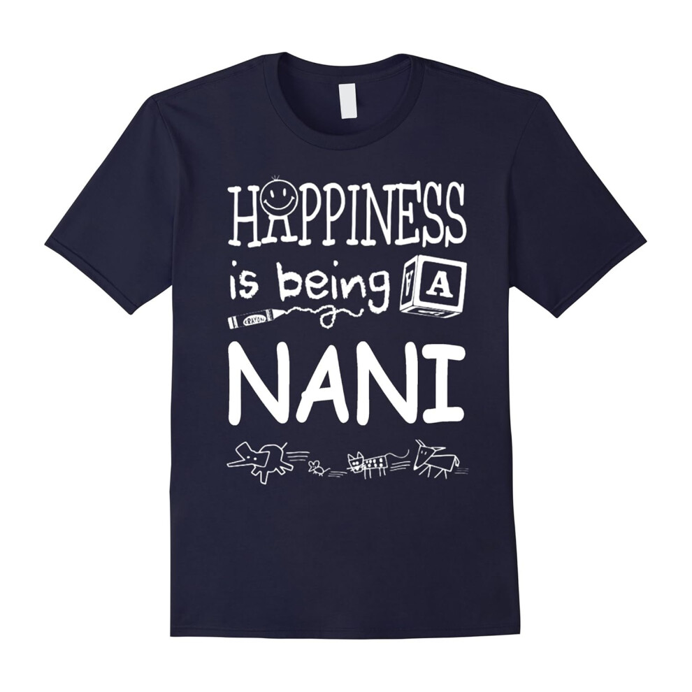 (S) Happiness Is Being A Nani T-Shirts Gifts For Grandmas-Father's Day