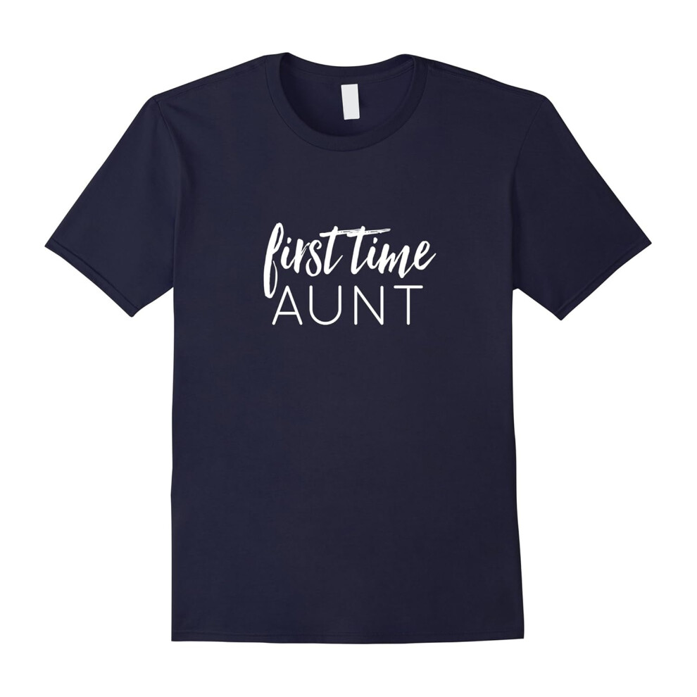 (XXXL) First Time Aunt | Gifts for New Aunt | Aunt T-Shirts-Father's Day