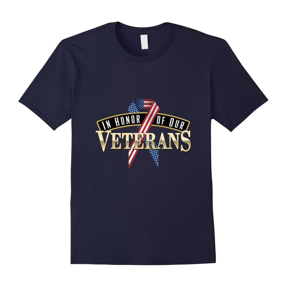 (XL) In Honor Of Our Veterans â Veterans Day T Shirt-Father's Day