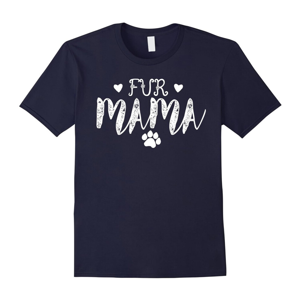 (M) Fur Mama Paw Dog Cat Animal Lover Shirt-Father's Day