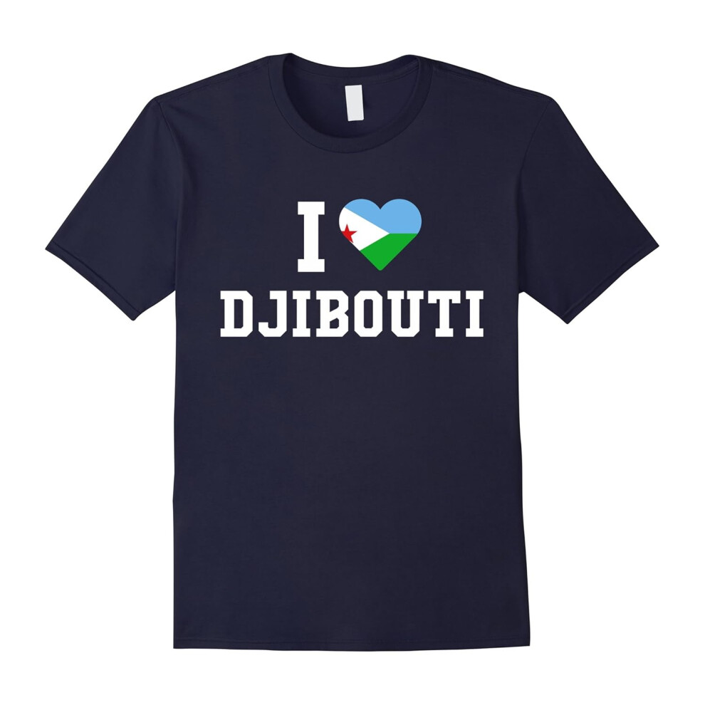 (S) I Heart Love Djibouti Flag Of Native Pride Shirt T-Shirt-Father's Day