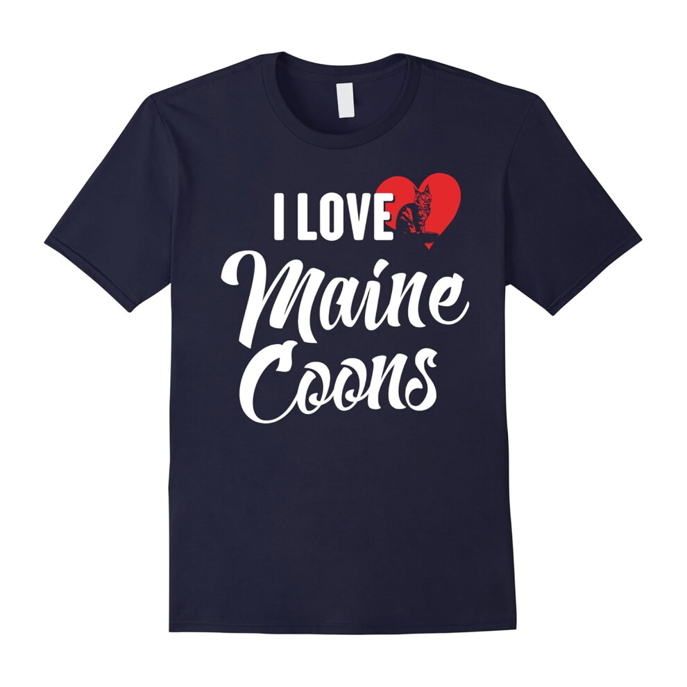 (L) Maine Coons T-Shirt for Cat Lovers-Father's Day