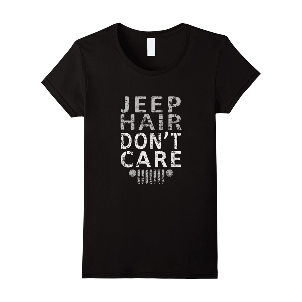 (XXXL) Women's Jeep Hair Don't Care T-Shirt for Women Jeep Lovers-Father's Day