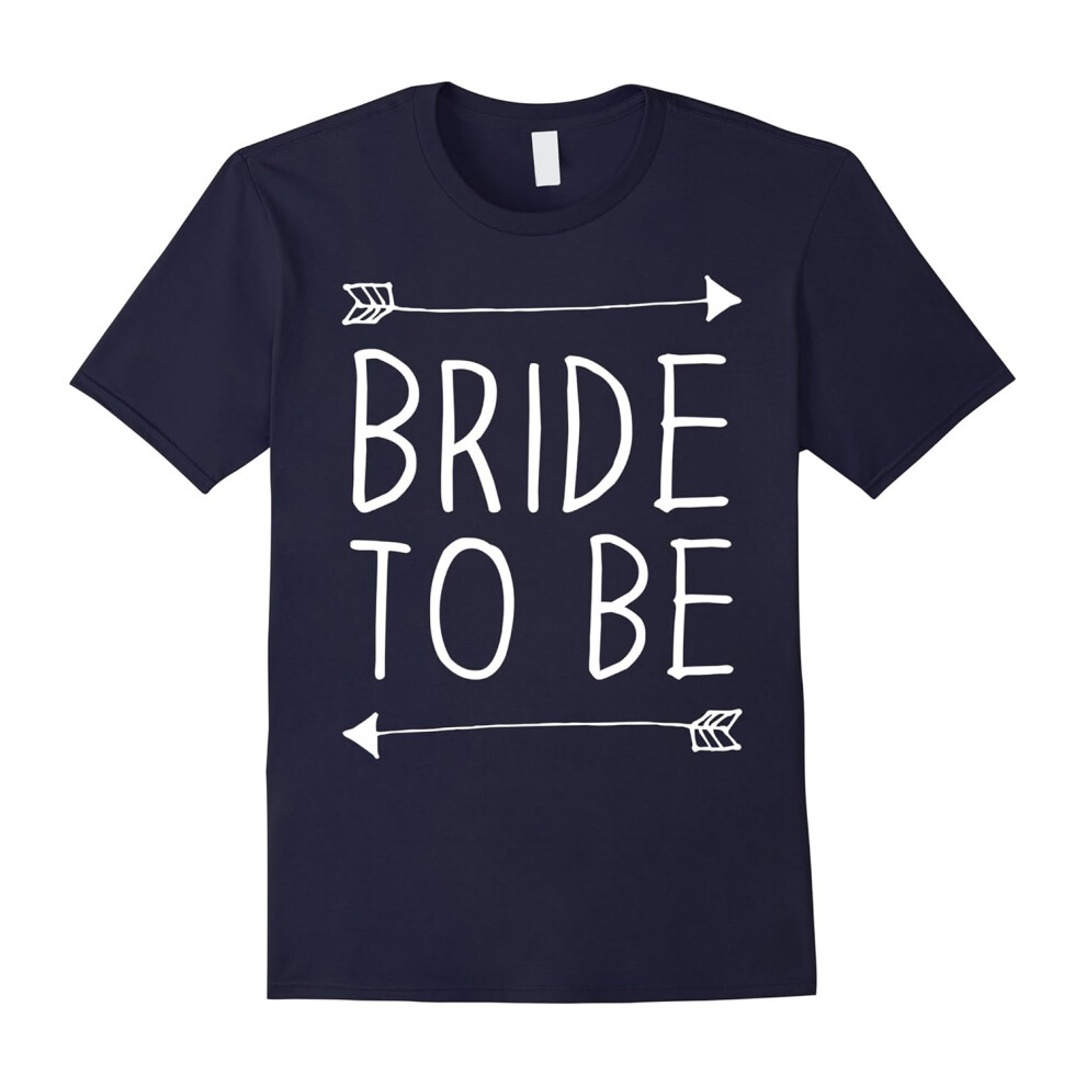 (XXXL) Bride to Be Love Engaged Wedding Couple Arrow Tee-Father's Day