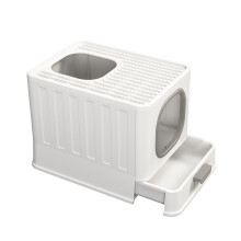 Cat Litter Box Front Entry Drawer Type Toilet Boxes Litter Tray