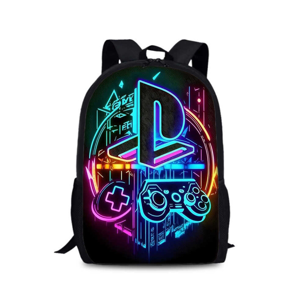 (10) Astro Bot 15 Inch Versatile Backpack With Trendy Print And Comfortable Straps