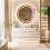 80cm Round Lighted Bathroom Mirror with Bluetooth Speaker Dimmable 2