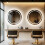 80cm Round Lighted Bathroom Mirror with Bluetooth Speaker Dimmable 3
