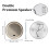 80cm Round Lighted Bathroom Mirror with Bluetooth Speaker Dimmable 5