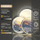 80cm Round Lighted Bathroom Mirror with Bluetooth Speaker Dimmable 10