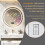 80cm Round Lighted Bathroom Mirror with Bluetooth Speaker Dimmable 12