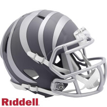 R plica del casco Riddell de los Cincinnati Bengals, estilo mini-velocidad, pizarra alternativa