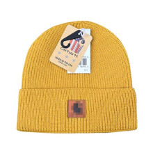 (Yellow) Carhartt Hat Beanie Unisex Winter Thickened Knit Cap Keep Warm Fashion Gift