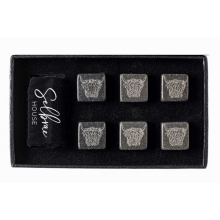 Scottish Highland Cow Whisky Stones Set Of 6