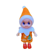 (Orange) Christmas On-The-Shelf Naughty-Elf Doll Toddler Baby Kids Xmas Toys Gifts Elf