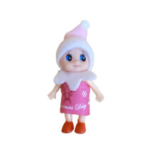 (Pink) Christmas On-The-Shelf Naughty-Elf Doll Toddler Baby Kids Xmas Toys Gifts Elf