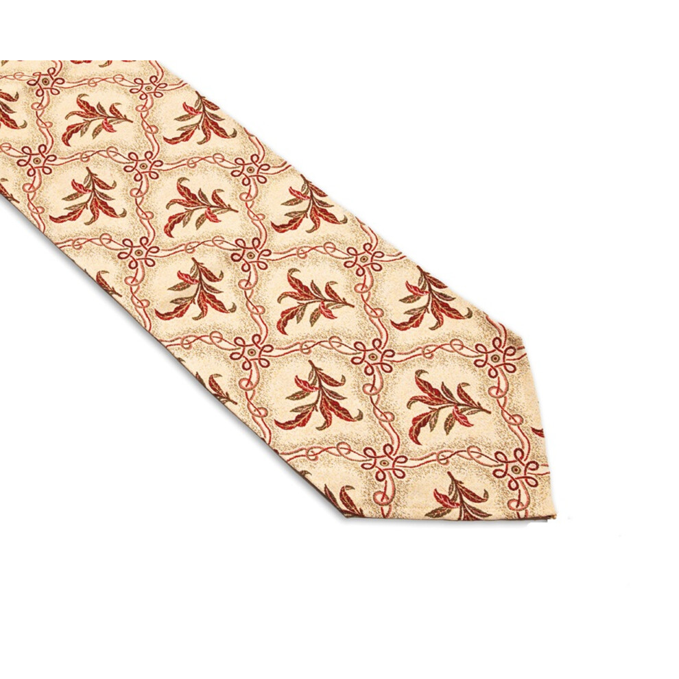 Red Jacquard Vine & Floral Leaves Trellis Dining Table Runner 13" x 72"-image-OPC-PBZY7T2-NEW