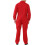 (red, M) Workwear Mechanic Coverall 8.5 oz Polyester Cotton Blend Size Regular 6
