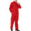 (red, M) Workwear Mechanic Coverall 8.5 oz Polyester Cotton Blend Size Regular 3