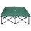 Outsunny Outsunny Double Camping Folding Cot Outdoor Portable Sleeping Bed, Green 6