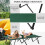 Outsunny Outsunny Double Camping Folding Cot Outdoor Portable Sleeping Bed, Green 2