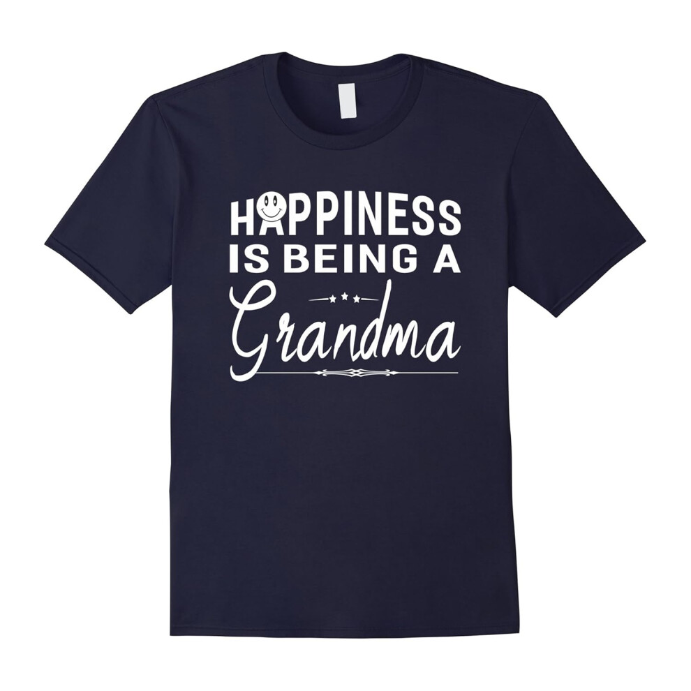 (M) Women Happiness Is Being A Grandma T-shirt Gifts For Grandma-Father's Day