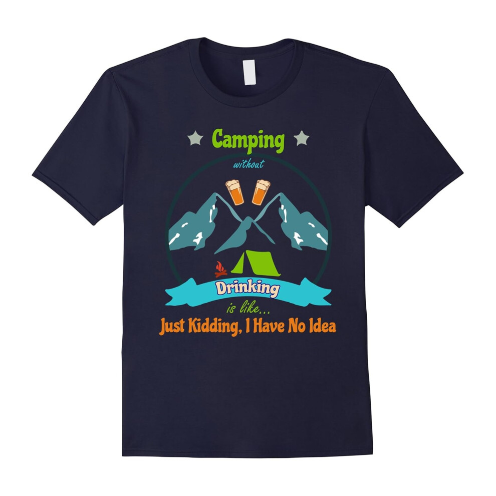 (S) Camping And Drinking T-Shirt â People Who Love The Outdoors-Father's Day