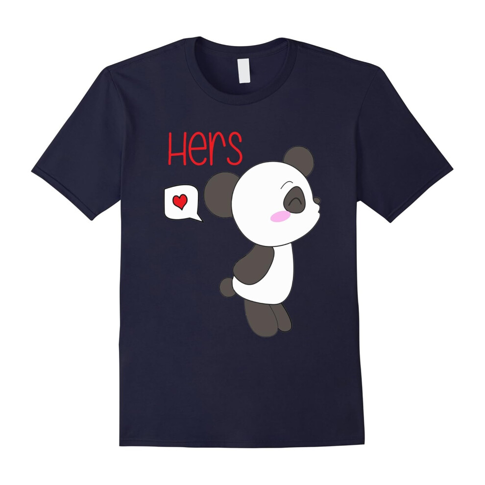 (S) Cute Panda Love Couple Valentine âs Day T-Shirt Boy-Father's Day