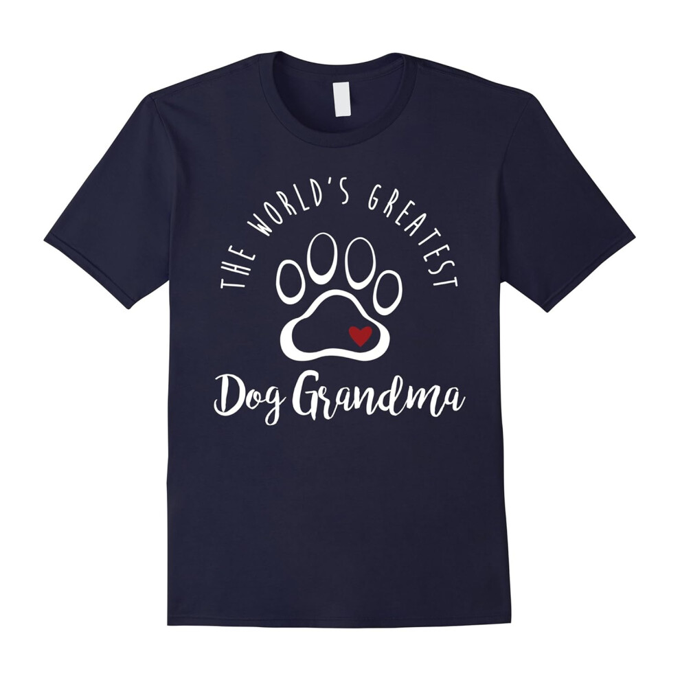 (L) The World's Greatest Dog Grandma Shirt, I Love My Dog Gift-Father's Day