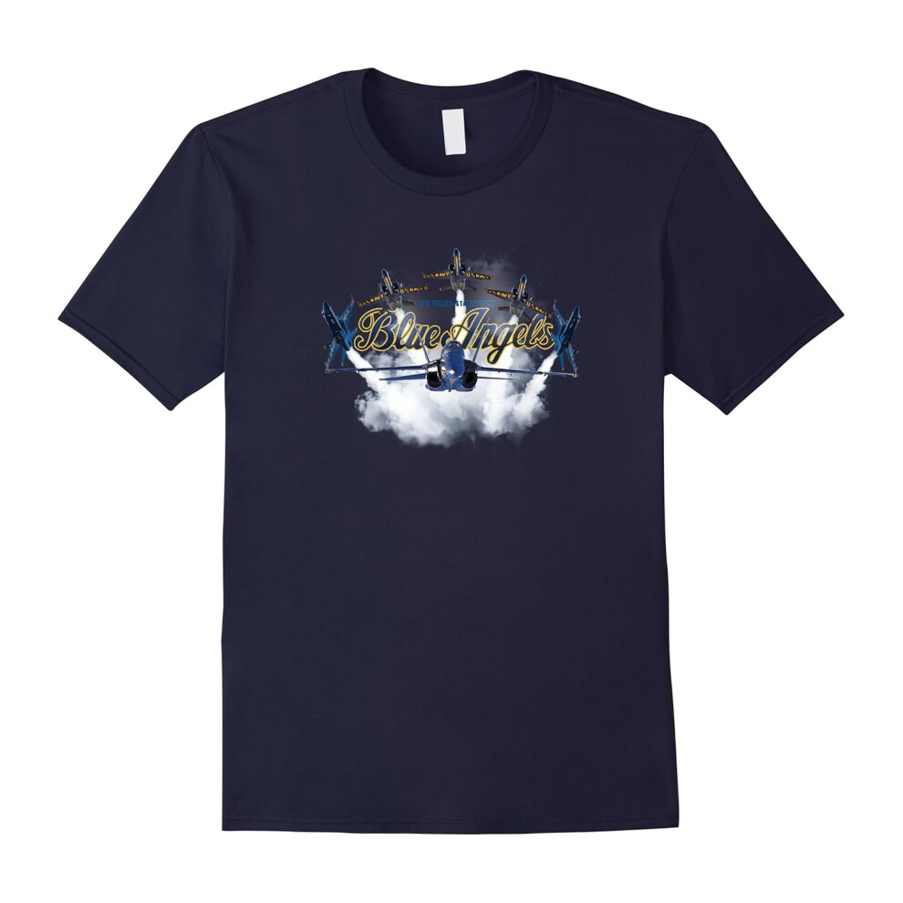 (L) Blue Angels T-Shirt Navy Kids Women Boys Youth Gifts Plane-Father's Day