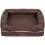 Bunty (Brown, Small) Washable Cover Cosy Dog Bed Super Thick Padding 2