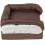 Bunty (Brown, Small) Washable Cover Cosy Dog Bed Super Thick Padding 4