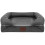 Bunty (Grey, Small) Washable Cover Cosy Dog Bed Super Thick Padding 3