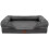 Bunty (Grey, Medium) Washable Cover Cosy Dog Bed Super Thick Padding 3