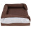 Bunty (Brown, Medium) Washable Cover Cosy Dog Bed Super Thick Padding 4