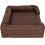Bunty (Brown, Medium) Washable Cover Cosy Dog Bed Super Thick Padding 5