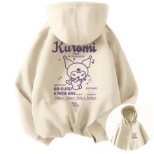 (zx00896, 13T-14T) Sanrio Kuromi Hoodie Family Parent-Child Clothing Women Anime Manga Cartoons Children Casual Hoodie Kid Girl Boy Sweaters