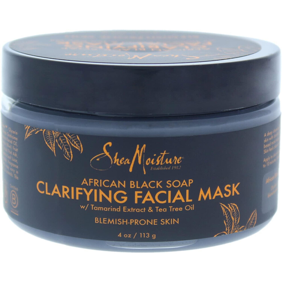 Shea Moisture African Black Soap Facial Mask 4Oz