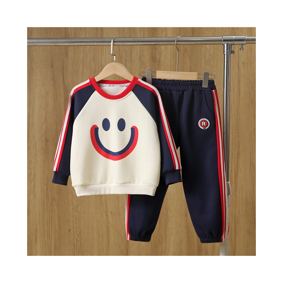 (StyleH) Boys Cotton Stylish Sweatshirt Set For Fall Comfortable Two Piece Childrens Clothing-image-OPC-PFGPBHG-NEW