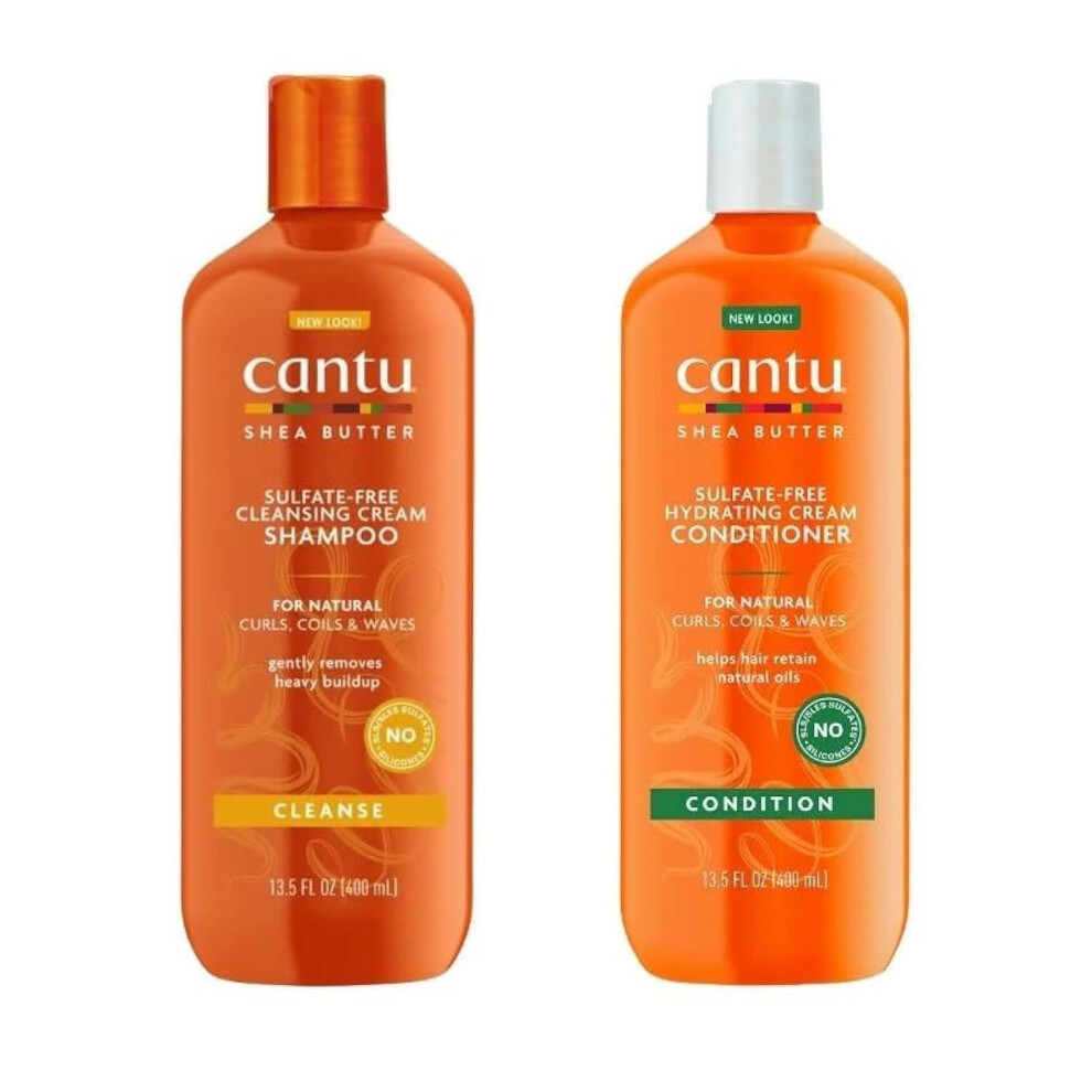 Cantu Shea Butter Sulphate Free Shampoo And Conditioner 13.5Oz Each