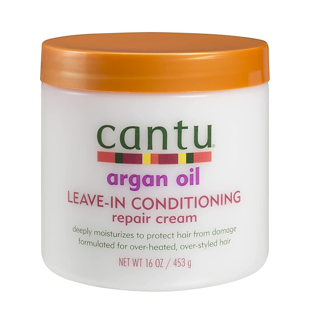 Cantu Argan Oil Leave-In Conditioning Repair Cream 16Oz (Set Of 3)