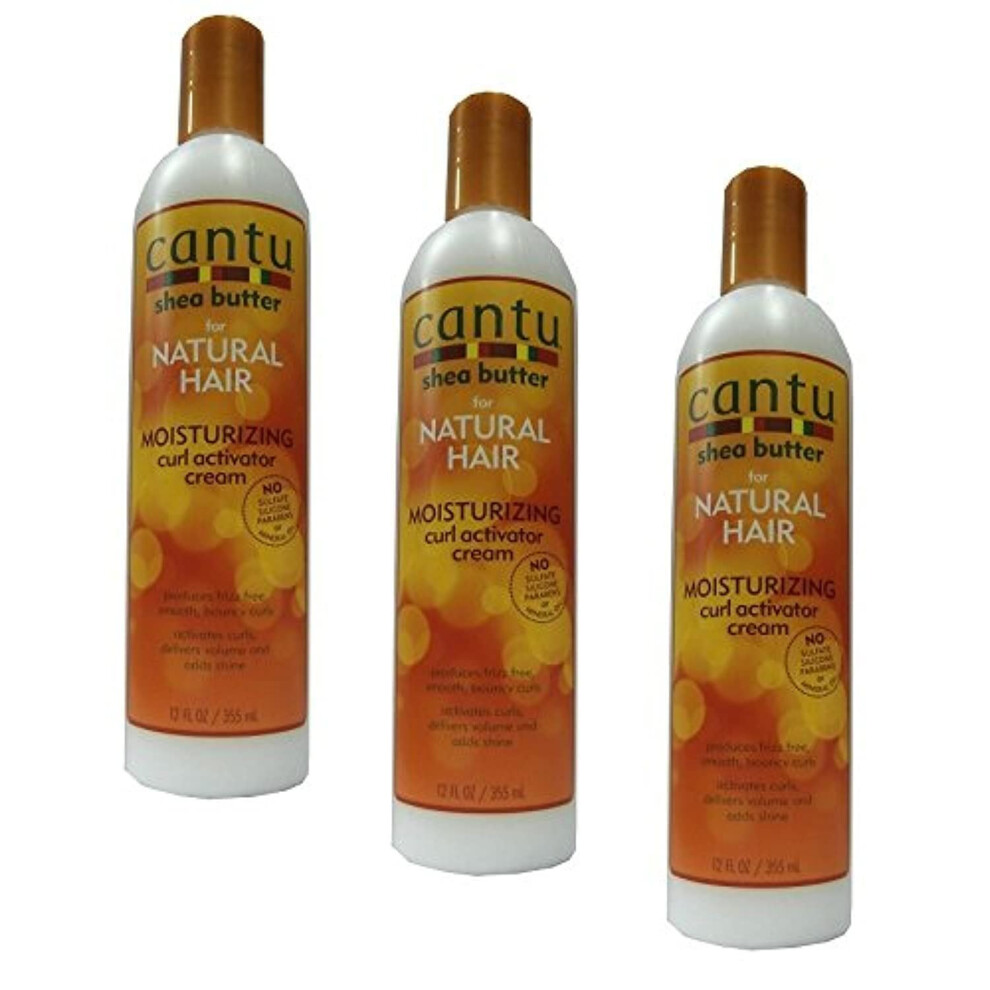 Cantu Natural Hair Curl Activator Cream 12Oz (Set Of 3)