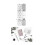 6 Mini Christmas Crackers Silver Glitter Snowflake Party 8.5 Inch 4