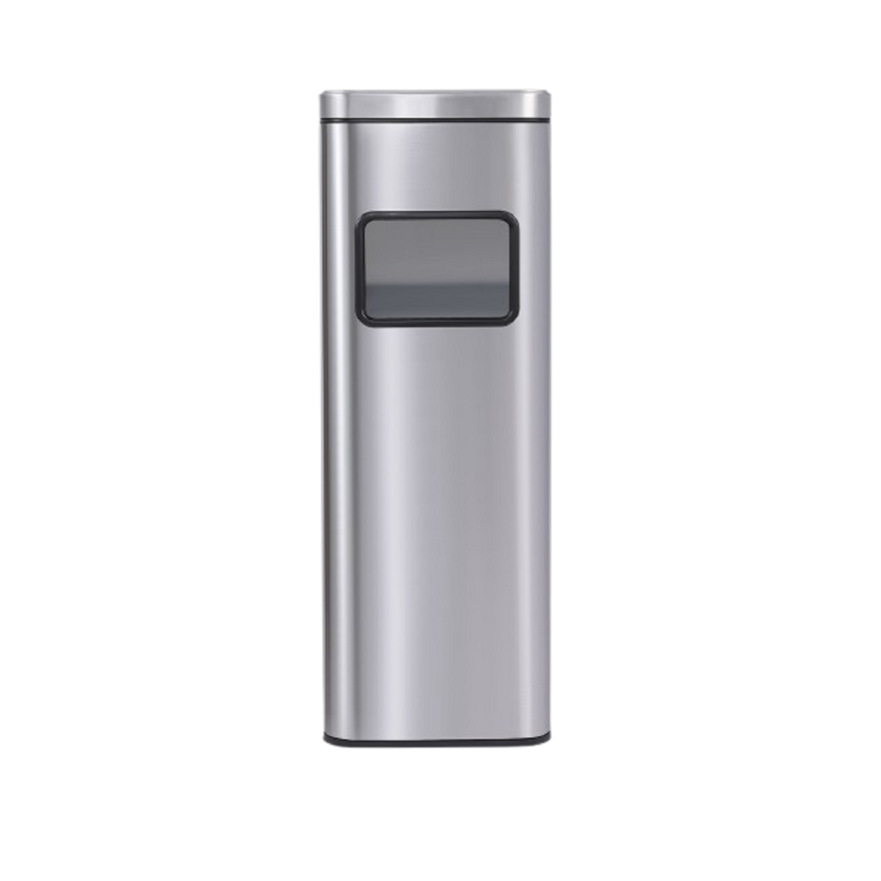 Free Standing Stainless Steel Cigarette Outdoor Rubbish Bin Ashtray