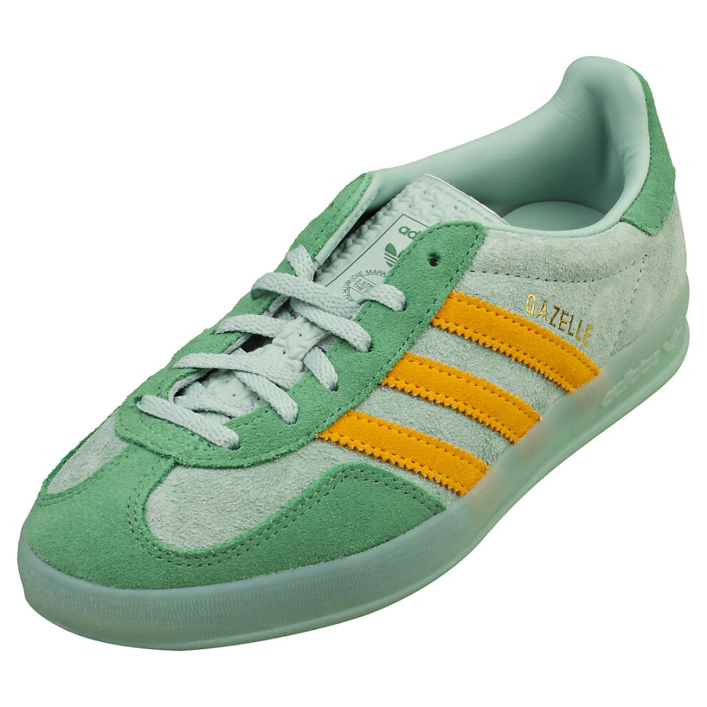 (4) adidas Gazelle Indoor Womens Fashion Trainers in Hazy Green