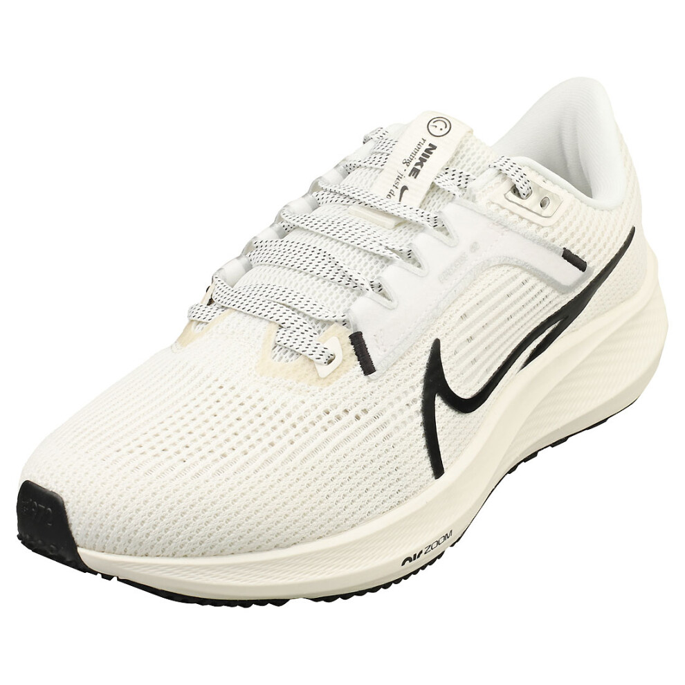 Nike Air Zoom Pegasus 40 Womens Casual Trainers in Sail Black - 3 UK